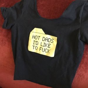 Shop Jeen Crop Top Hot Dads